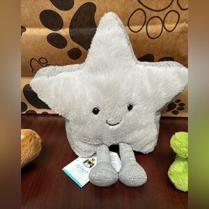 Jellycat Amuseables Silver Star - HTF - SOLD OUT - RARE - NWT FASH SHIPPING